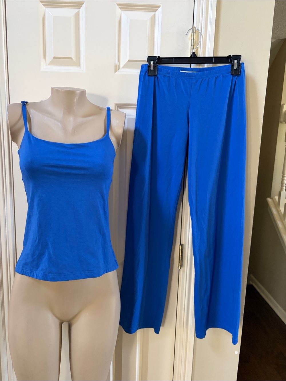 Barbara Gerwit Royal Blue Two-Piece Camisole & Palazzo Pants Set, med